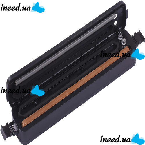 Вакуумный упаковщик пакетов New Vacuum Sealer LP-11 автоматический вакууматор, аппарат вакуумайзер для упаковки и хранения еды, продуктов Черный