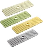 Силиконовый коврик для раковины Drain Mat LY-692 противоскользящая подкладка брызговик на мойку под кухонный смеситель со сливом для воды