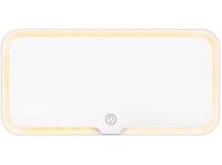 Косметическое зеркало в салон автомобиля LED Light Mirror M538 3 режима, аккумуляторное подвесное зеркало с подсветкой на солнцезащитный козырек 