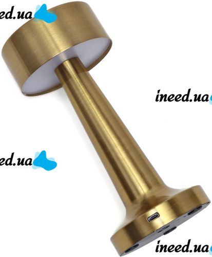 Светодиодная настольная лампа гантеля Led Desk Lamp WC100G барный светильник ночник 3 режима свечения с сенсорным датчиком для спальни, ресторана, кафе