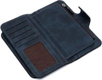 Женский замшевый кошелек Baellerry Forever N2345 Dark Blue женское портмоне, клатч на 10 отделений для хранения купюр и мелочи 19х10.5 см Темно синие
