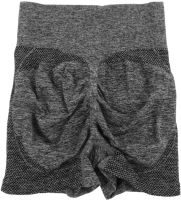 Женские бесшовные шорты Lifting Yoga Shorts XZY8855 утягивающие спортивные велосипедки с высокой талией и эффектом пуш ап для фитнеса Серые S-XXL