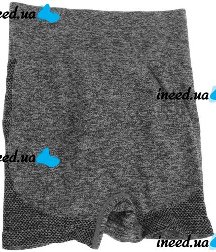 Женские бесшовные шорты Lifting Yoga Shorts XZY8855 утягивающие спортивные велосипедки с высокой талией и эффектом пуш ап для фитнеса Серые S-XXL