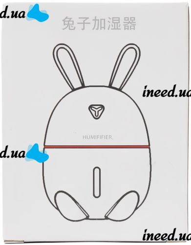 Увлажнитель воздуха ночник Зайчик Rabbit Humidifier Y-105 200 мл ультразвуковой настольный очиститель диффузор с LED подсветкой USB Air Purifier