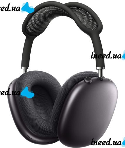 Беспроводные Bluetooth наушники AirPods Max Black полноразмерные блютуз стереонаушники с микрофоном и шумоподавлением в чехле Smart Case MGYJ3 Черные