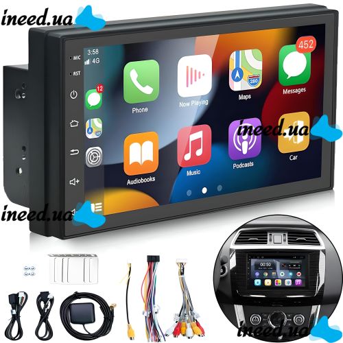 Универсальная автомагнитола MP5 CJ CP606 BT Android 8.0 2G-16G 2din плеер с USB и SD с короткой базой, Автомобильная магнитола проигрыватель в машину