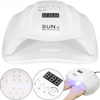 Профессиональная лампа UV/LED SUN X 54W для маникюра и педикюра с таймером, аппарат для полимеризации и сушки гель лака и геля для ногтей Белый