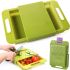 Складна обробна дошка на мийку Outdoor Chopping Board 3 в 1 нековзна розкладна дошка з ємністю і друшляком для кухні 37х25 см Зелена