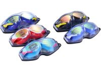 Очки для плавания Conquest Uv Shield Anti-Fog защитная маска с двойным регулируемым ремешком, берушами и защитой от УФ в чехле для бассейна 17х5 см
