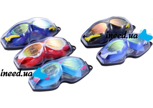 Очки для плавания Conquest Uv Shield Anti-Fog защитная маска с двойным регулируемым ремешком, берушами и защитой от УФ в чехле для бассейна 17х5 см