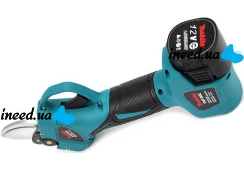 Аккумуляторный электросекатор Makita DUP265Z 12V 5AH Li-Ion садовый секатор для обрезки веток и деревьев с 2 аккумуляторами в кейсе 12В