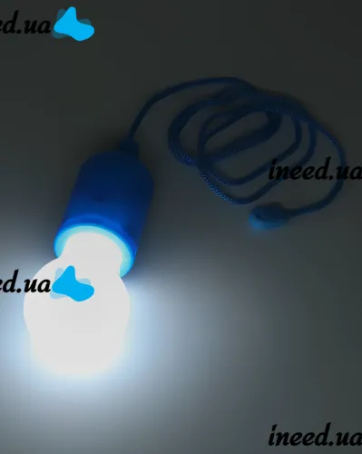 Подвесная LED лампа на шнурке Bailong BL-15418 портативный светодиодный фонарь на веревке, навесная лампочка на батарейках TY-6088 Холодный белый 