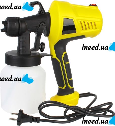Электрический краскораспылитель краски Electric Paint Sprayer 500W ручной прибор пульверизатор, распылитель 800 мл краскопульт 3 степени распыления