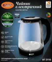 Electric kettle Bitek BT-3110 1.8L disc glass Electric Kettle with LED Backlight, Operation Indicator and auto-off Bitek 2400W