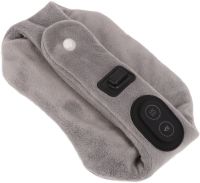 Массажер грелка для шеи с подогревом Calm Heat Massaging Neck вибромассажный согревающий шейный шарф бандаж для массажа, массажер-грелка от USB Серый