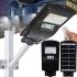 UKC Solar Street Light 1VPP Solar Powered Street Lamp with Remote Control, Wall Mounted Rechargeable Spotlight Lamp with Motion Sensor