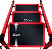 Складная стремянка на 3 ступени Mastar 3 Step Ladders до 150 кг раскладная трехступенчатая односторонняя лестница с антискользящим покрытием 84х40 см