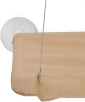 Window bed for cats Sunny Seat Window Cat Bed Hanging Hammock with suction cups 54x34 cm hammock-bed on the window for domestic cats up to 22 kg Beige