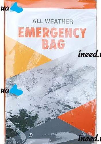 Аварийный спальный мешок Emergency Sleeping Bag многоразовый водонепроницаемый спасательный термомешок, спальник из фольги для экстремальных условий