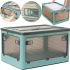 Складной прозрачный органайзер Joybos Foldable Storage Box 43х31х24 см раскладной пластиковый ящик на колесиках для хранения вещей, одежды и постельного