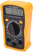 Digital Multimeter Tester Digital UK-830LN DT 830 LNv Universal Handheld Current, Voltage and Resistance Tester with Display DT-830 Yellow