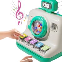 Montessori MSS-011 Children's Toy Piano with Light and Sound Effects, Beiyu Electronic Synthesizer with Simulated Camera Flash for Children