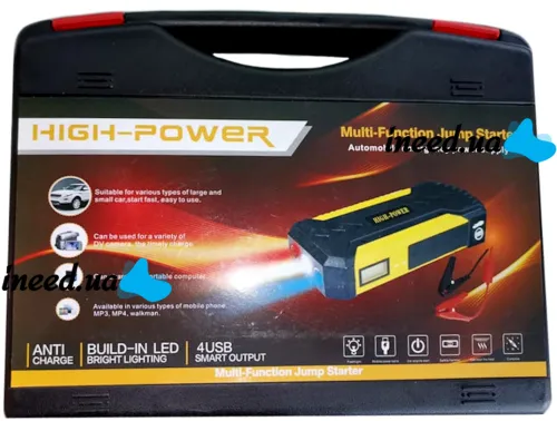 Автомобильное пускозарядное устройство Jump Starter JS19D 12V 88000 мАч автомобильный стартер и Powerbank с дисплеем для зарядки аккумулятора авто