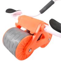 Автоматический ролик тренажер Healthy Abdomen Wheel DL-431 для пресса живота с отскоком и поддержкой локтя с дисплеем, Колесико с ковриком AND438