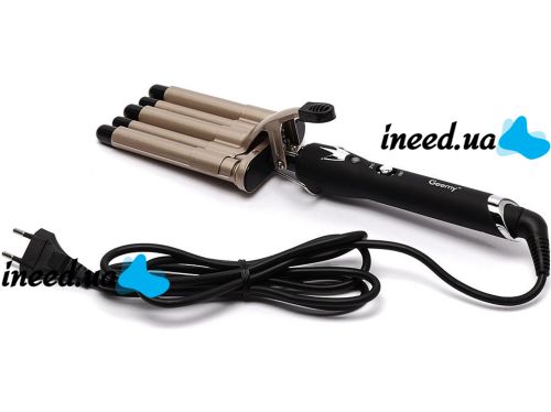 Geemy GM-2933 five-wave curling iron 17 mm ceramic coated five-wave curling iron Geemy Hollywood curl styling device