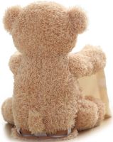 Soft Children's Toy Peekaboo Bear Teddy Bear 33 cm Musical Interactive Playing Hide-and-seek Talking Bear from 6 months Old Peekaboo Beige 