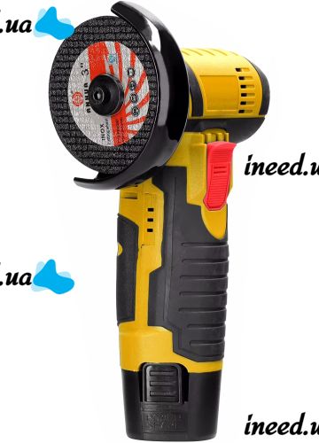 Аккумуляторная болгарка шлифмашина DeWalt DCG125N на 2 аккумулятора 12V 2Ah, Беспроводная угловая шлифовальная машина турбинка 75 мм Деволт в кейсе