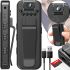 Chest Body Surveillance Camera Wi-fi Jozuze L7 with 1080p Swivel Lens and Motion Sensor, Video Camera with Voice Recorder MD13 90° Black