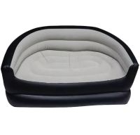Inflatable Double Sofa Armchair Avenli 98139 Inflatable Sofa up to 200 kg for Relaxation, Flocked Ottoman Bed XL-1134 138x87x71 cm for Home
