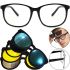 Universal Sunglasses anti-glare Magic Vision 5 in 1 with Interchangeable Lenses on magnets, Polarized Glasses with Magnetic Interchangeable Lenses