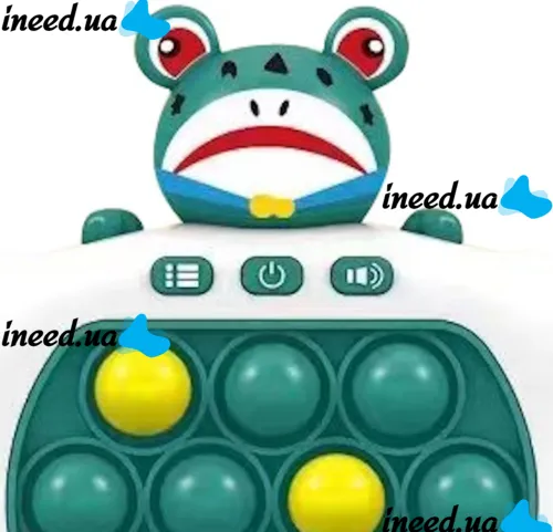 Детская игрушка головоломка Quick Pop It Baby Frog SR8602 интерактивная электронная приставка антистресс поп ит для снятия стресса на батарейках от 3-х лет