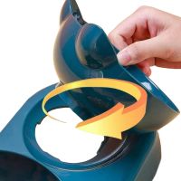 Тройная кормушка для воды с кормом Cat Bowl with Water Dispenser с автоматической поилкой 500мл для собак и кошек, Поилка с двумя мисками для корма