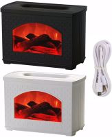 Увлажнитель воздуха Камин с эффектом пламени Fireplace Humidifier LT-9058 270 мл ночник аромадиффузор с имитацией огня и светодиодной подсветкой USB