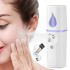 Увлажнитель для кожи лица Nano Mist Sprayer RK-L6 портативный нано-распылитель с подсветкой, спрей распылитель с резервуаром для воды 30 мл USB