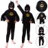 Children's Batman Carnival Costume with Mask, Batman Super Hero Masquerade Costume for kids from 3 to 10 years old Black