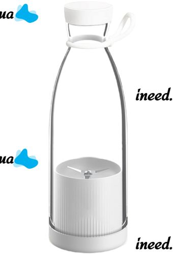 Портативный блендер в бутылке Mini Juicer 350 мл для смузи и сока, беспроводной переносной мини блендер, соковыжималка, измельчитель фруктов Белый