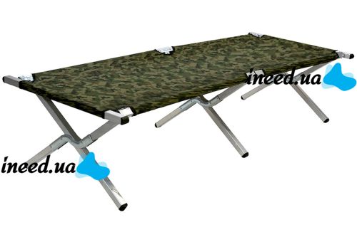 Раскладная кровать для кемпинга Camp Bed 190х65 см портативная складная раскладушка с алюминиевым каркасом до 120 кг кровать-раскладушка с чехлом