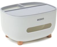 Настольный контейнер для салфеток Ecoco E2009 салфетница органайзер для хранения мелочей с держателем подставкой для телефона Tissue Box AND-117