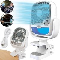 Handheld Mini Fan Arctic Air Coll Clamp Desktop Air Conditioner with Humidifier, Portable Air Cooler with Backlight on a USB Clothespin