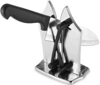 Точилка для кухонных ножей Bavarian Edge Knife Sharpener 12Х16.5 см многофункциональная механическая настольная ножеточка полировка из стали на кухню