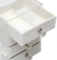 Шкатулка для хранения ювелирных украшений Jewelry Box LD-1033 акриловый органайзер с ящиками на 6 секций для бижутерии и аксессуаров XL-1831
