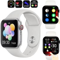 Умные наручные смарт часы Smart Watch F21 White голосовой вызов, функции фитнеса и здоровья Bluetooth с беспроводной зарядкой IOS Android Белые
