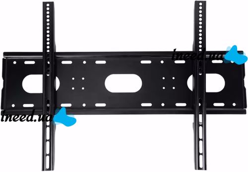 Настенный кронштейн V-STAR V86T 42"-86" наклонное крепление для телевизора на стену, подвесной держатель для ТВ 42-86 дюймов до 100 кг Черный