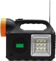 Портативная зарядная солнечная станция Gdlite GD-102 аккумуляторный ручной фонарь с LED лампами система освещения с повербанком радио USB MP3 TF-карт