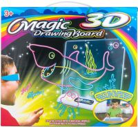 Magic Projection Drawing Board with 3D Effect 3d Magic Drawing Board, Children's Educational Glass Set with LED Backlight from 3 years old