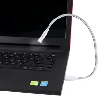 Гибка лампа USB LED Light 35 см для подсветки клавиатуры ноутбука , портативная металлическая подсветка на гибкой ножке для повербанка